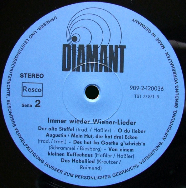 Cover zu Willy Hagara - Immer Wieder Wiener-Lieder | 1973 | Vinyl, LP, Stereo, Compilation | Pop | Germany