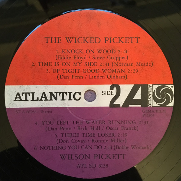 Cover zu Wilson Pickett - The Wicked Pickett | 1967 | Vinyl, LP, Album, Stereo | Funk / Soul | Germany