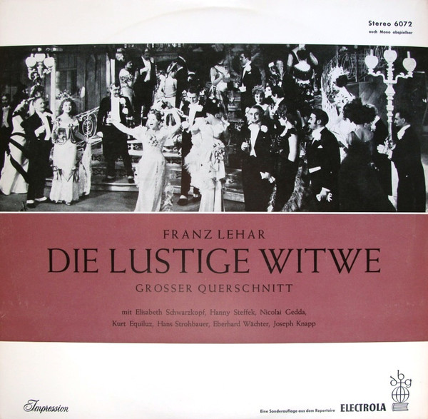 Bild Franz Lehár – Die Lustige Witwe (Grosser Querschnitt) | Vinyl, LP, Club Edition | Classical | Germany Schallplatten Ankauf