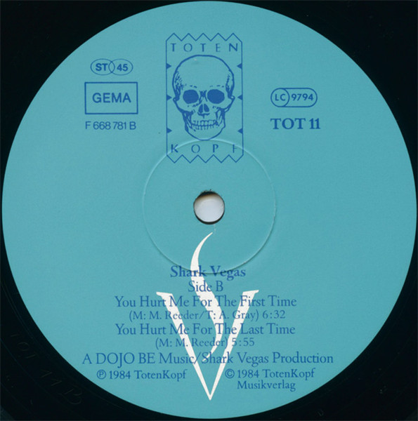 Cover zu Shark Vegas - You Hurt Me | 1984 | Vinyl, Stereo, 12