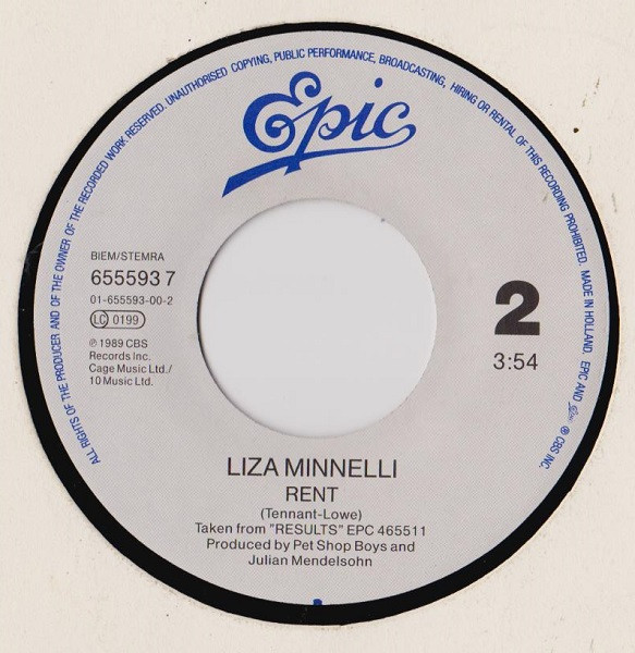 Cover zu Liza Minnelli - Love Pains | 1990 | Vinyl, 45 RPM, 7
