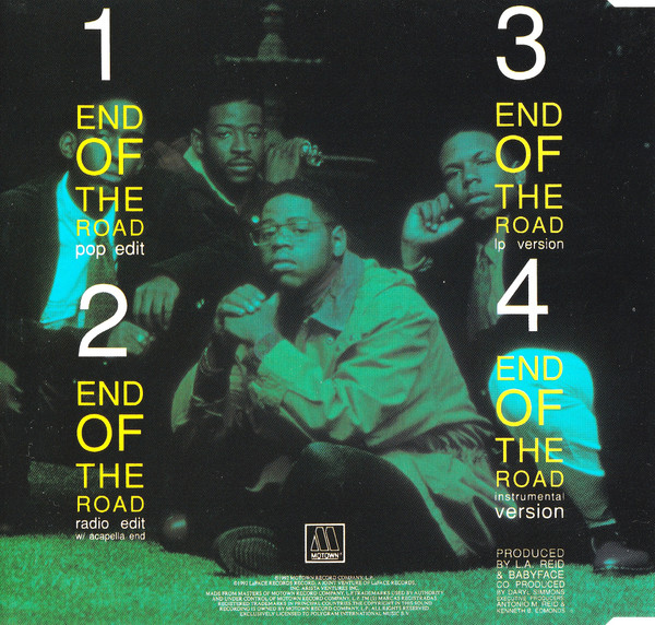 Cover zu Boyz II Men - End Of The Road | 1992 | CD, Maxi-Single | Funk / Soul, Pop | Europe