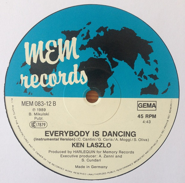 Cover zu Ken Laszlo - Everybody Is Dancing | 1989 | Vinyl, 12