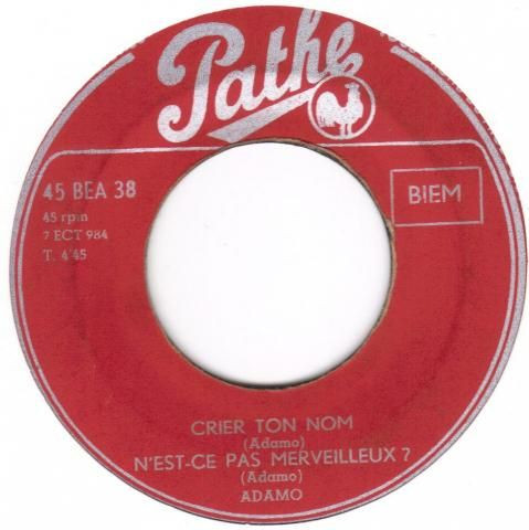 Cover zu Adamo - Amour Perdu | 1963 | Vinyl, 45 RPM, 7