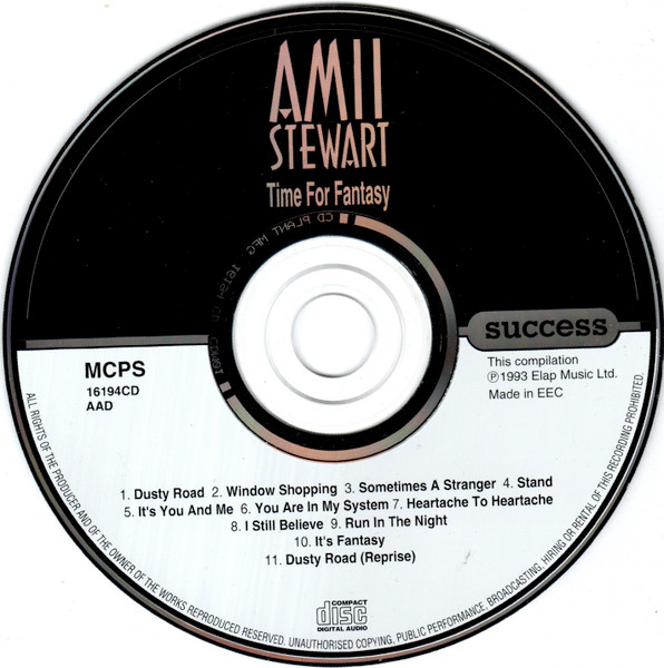 Cover zu Amii Stewart - Time For Fantasy | 1993 | CD | Funk / Soul, Pop | UK