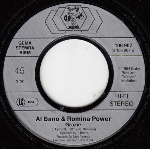 Cover zu Al Bano & Romina Power - Canzone Blu | Vinyl, Stereo, 45 RPM, 7