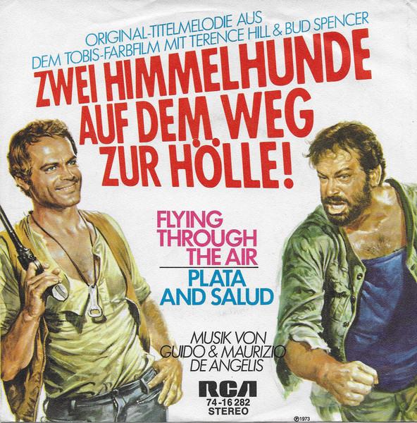 Bild Guido And Maurizio De Angelis – Flying Through The Air / Plata And Salud | 1973 | Vinyl, Stereo, 45 RPM, 7″, Single | Rock, Latin, Pop, Stage & Screen | Germany Schallplatten Ankauf