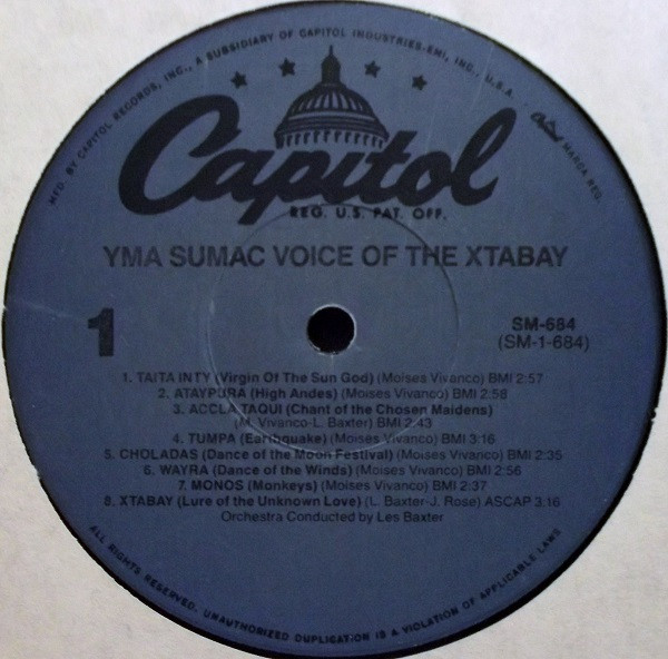 Cover zu Yma Sumac - Voice Of The Xtabay | Vinyl, LP, Album, Reissue, Compilation | Jazz, Latin, Pop, Folk, World, & Country | US