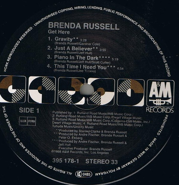 Cover zu Brenda Russell (2) - Get Here | 1988 | Vinyl, LP, Album, Stereo | Funk / Soul | Europe