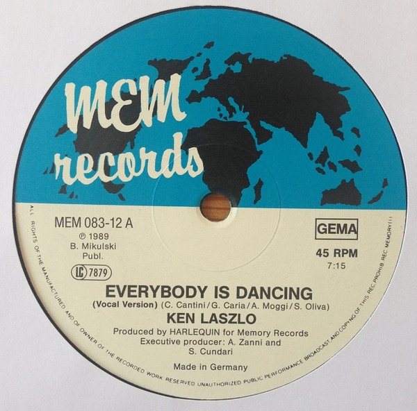 Cover zu Ken Laszlo - Everybody Is Dancing | 1989 | Vinyl, 12