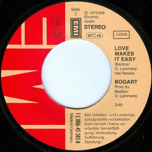 Cover zu Bogart (3) - On Broadway | 1979 | Vinyl, Stereo, 45 RPM, 7