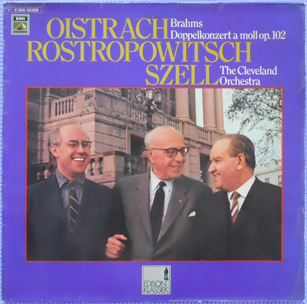 Bild David Oistrach, Mstislav Rostropovich, George Szell, The Cleveland Orchestra, Johannes Brahms – Doppelkonzert A Moll Op. 102 | Vinyl, LP, Stereo | Classical | Germany Schallplatten Ankauf