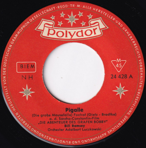Cover zu Bill Ramsey - Pigalle / Café Oriental | 1961 | Vinyl, 45 RPM, 7