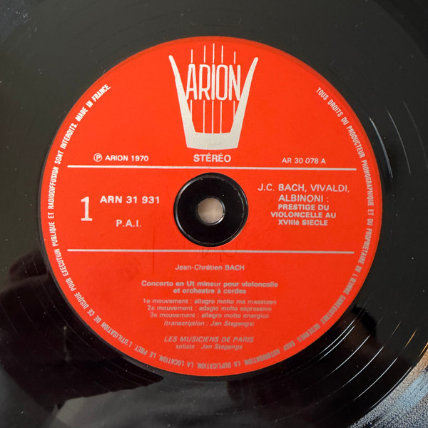Bild Johann Christian Bach – prestige du violoncelle au XVIIIe siecle quintessence | Vinyl, Album, Stereo, 12″, 33 ⅓ RPM | Classical | France Schallplatten Ankauf