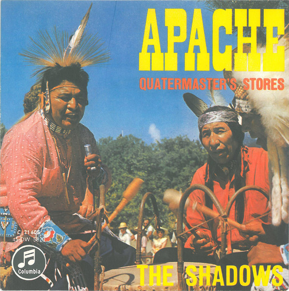 Bild The Shadows – Apache | Vinyl, 45 RPM, 7″, Single, Mono, Repress | Rock | Germany Schallplatten Ankauf