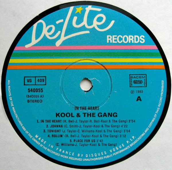 Cover zu Kool & The Gang - In The Heart | Vinyl, LP, Album | Funk / Soul | France