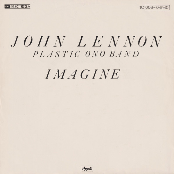Bild John Lennon, The Plastic Ono Band – Imagine | 1975 | Vinyl, Stereo, 45 RPM, 7″, Single, Reissue | Rock, Pop | Germany Schallplatten Ankauf