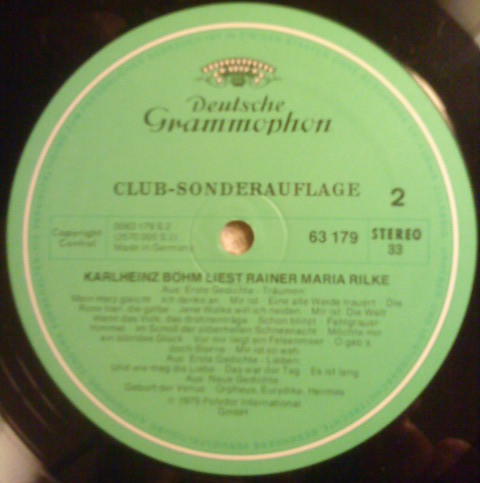 Cover zu Rainer Maria Rilke - Geschichten Vom Lieben Gott | 1975 | Vinyl, LP, Club Edition | Non-Music | Germany