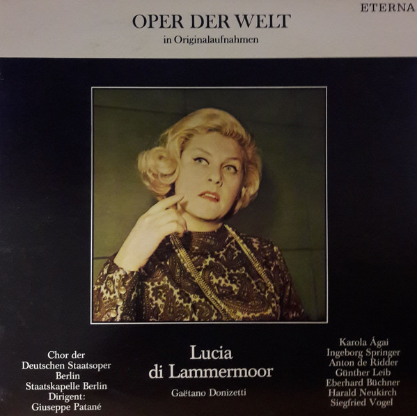 Bild Gaetano Donizetti, Chor Der Staatsoper Berlin, Staatskapelle Berlin, Giuseppe Patanè, Karola Ágay, Ingeborg Springer, Anton De Ridder, Günther Leib, Eberhard Büchner, Harald Neukirch, Siegfr Schallplatten Ankauf