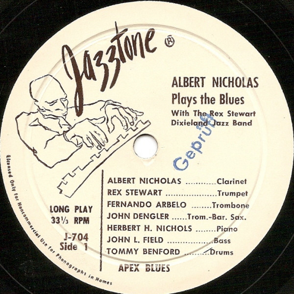 Bild Albert Nicholas – Plays The Blues | Vinyl, 33 ⅓ RPM, 7″ | Jazz | Netherlands Schallplatten Ankauf