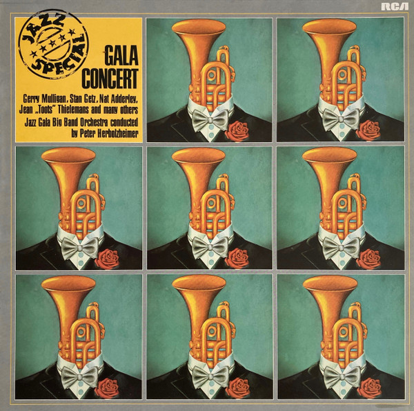 Bild Gerry Mulligan, Stan Getz, Nat Adderley, Toots Thielemans, Jazz Gala Big Band Orchestra Conducted By Peter Herbolzheimer – Jazz Special – Gala Concert | 1980 | Jazz Schallplatten Ankauf