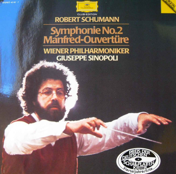 Bild Robert Schumann – Wiener Philharmoniker, Giuseppe Sinopoli – Symphonie No. 2 / Manfred-Ouvertüre | Vinyl, LP, Club Edition | Classical | Germany Schallplatten Ankauf