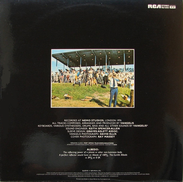 Bild Vangelis – Albedo 0.39 | Vinyl, LP, Album | Electronic | UK Schallplatten Ankauf
