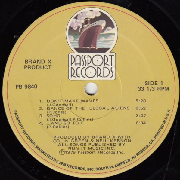 Cover zu Brand X (3) - Product | Vinyl, LP, Album, Stereo | Jazz, Rock | US
