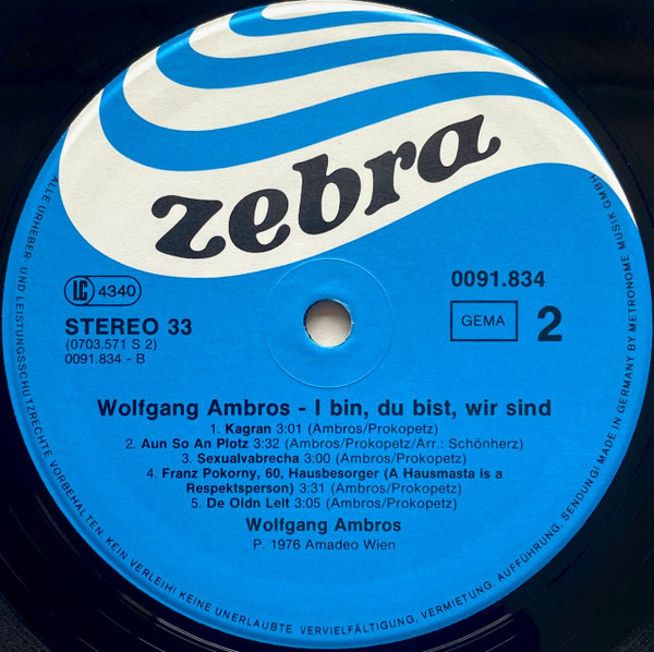 Cover zu Wolfgang Ambros - I Bin, Du Bist, Wir Sind | Vinyl, LP, Album, Stereo, Compilation | Rock, Blues, Pop, Folk, World, & Country | Germany