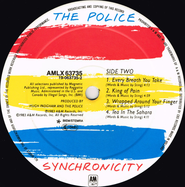 Cover zu The Police - Synchronicity | 1983 | Vinyl, LP, Album, Stereo | Rock, Pop | Europe