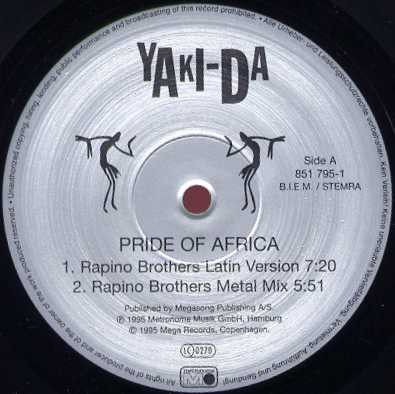 Cover zu Yaki-Da - Pride Of Africa | 1995 | Vinyl, 12