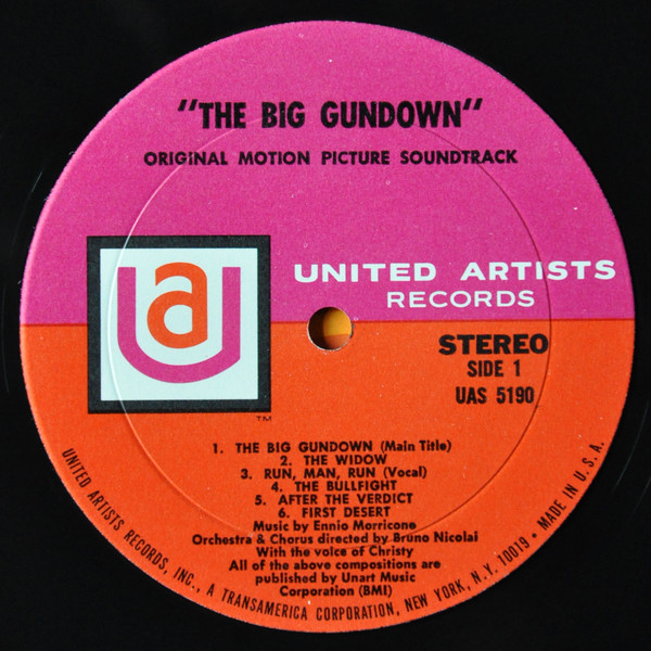 Cover zu Ennio Morricone - The Big Gundown (Original Motion Picture Soundtrack) | 1968 | Vinyl, LP, Album, Stereo | Jazz, Rock, Stage & Screen | US