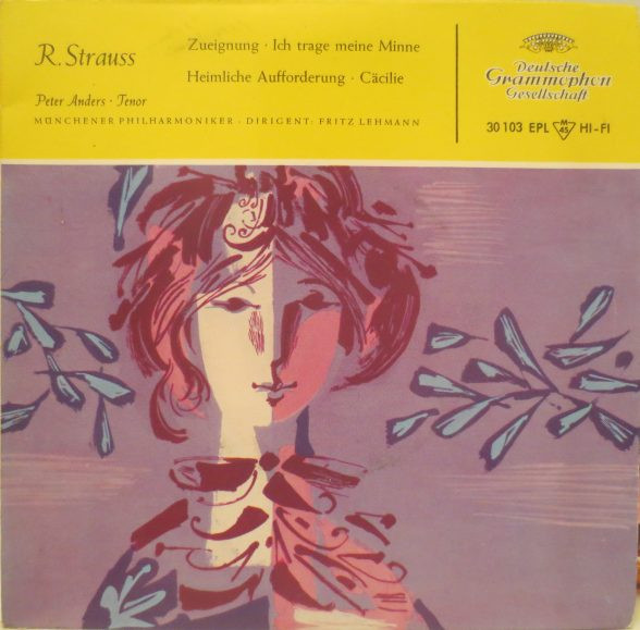 Bild Richard Strauss – Zueignung / Ich Trage Meine Minne / Heimliche Aufforderung / Cäcilie | Vinyl, 45 RPM, 7″, EP | Classical | Germany Schallplatten Ankauf