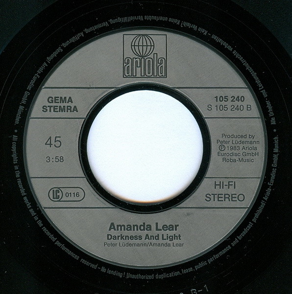 Cover zu Amanda Lear - Love Your Body | Vinyl, Stereo, 45 RPM, 7
