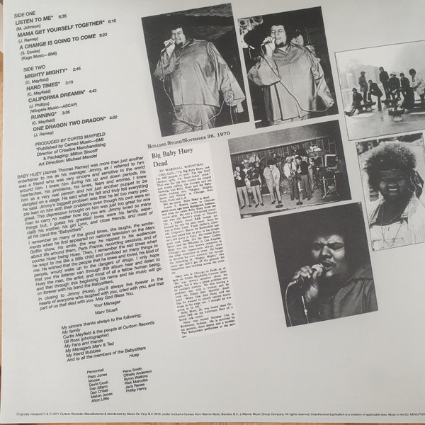 Cover zu Baby Huey - The Baby Huey Story (The Living Legend) | 2016 | Vinyl, LP, Album, Reissue | Funk / Soul | Europe