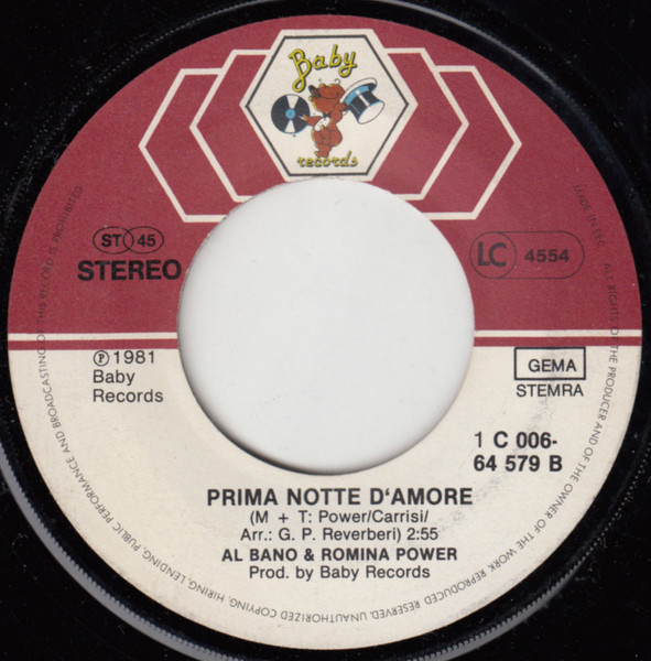 Cover zu Al Bano & Romina Power - Sharazan | 1981 | Vinyl, Stereo, 45 RPM, 7