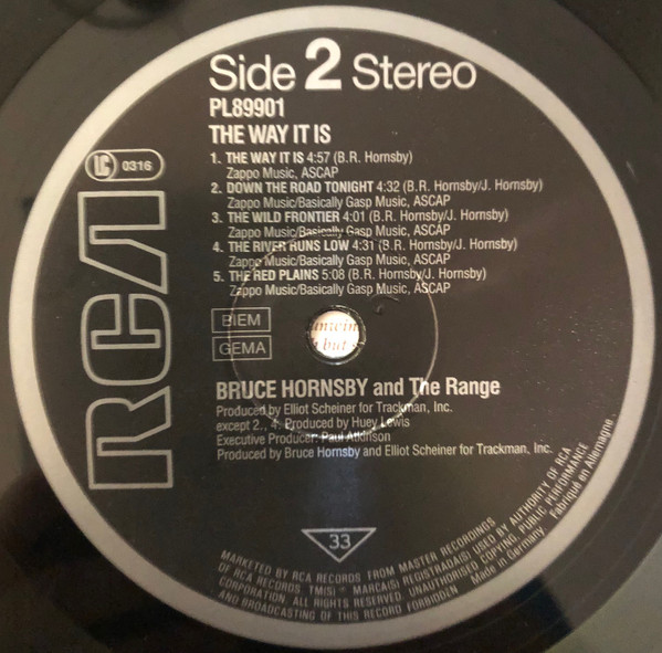 Cover zu Bruce Hornsby And The Range - The Way It Is | 1986 | LP, Album | Rock | Europe