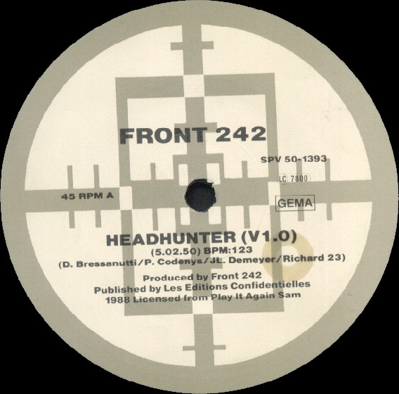 Cover zu Front 242 - Headhunter | 1988 | Vinyl, 12