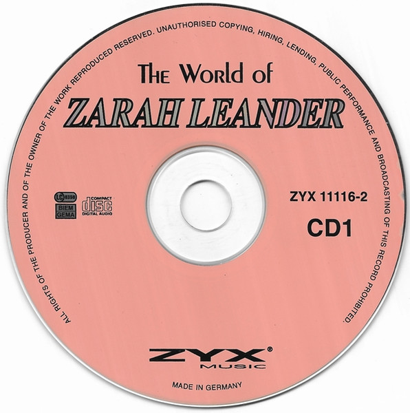 Cover zu Zarah Leander - The World Of Zarah Leander | 1998 | CD, Compilation | Jazz, Pop, Stage & Screen | Germany