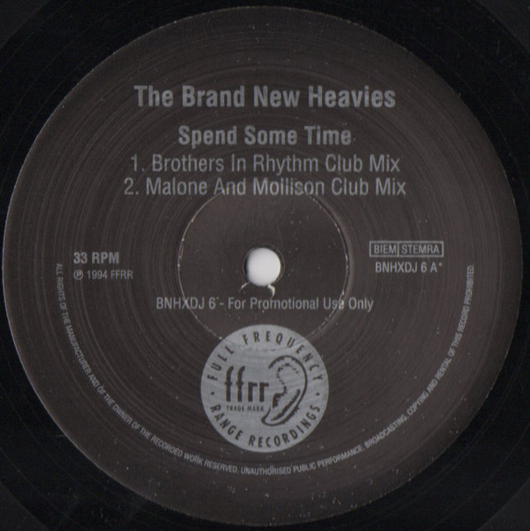 Bild The Brand New Heavies – Spend Some Time | 1994 | Vinyl, 12″, 33 ⅓ RPM, Promo | Electronic | UK Schallplatten Ankauf