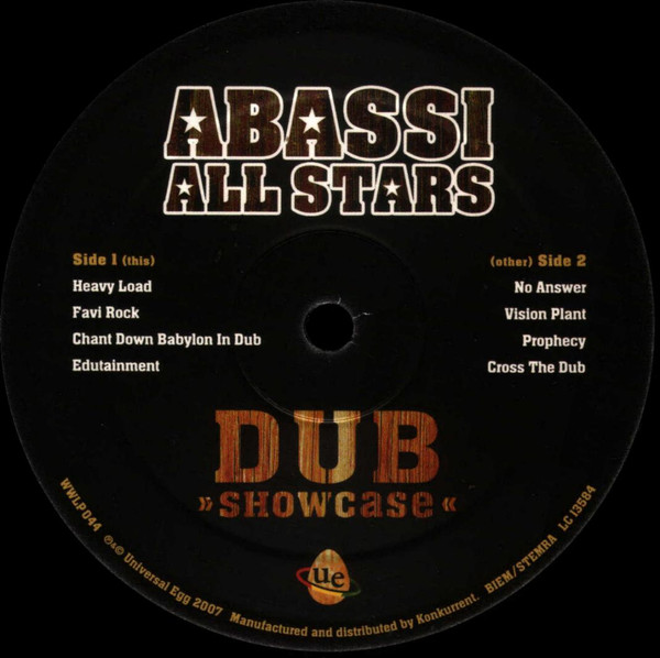 Cover zu Abassi All Stars - Dub Showcase | 2007 | Vinyl, LP | Electronic, Reggae | UK