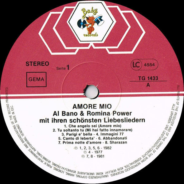 Cover zu Al Bano & Romina Power - Amore Mio | Vinyl, LP, Compilation, Comp | Pop | Germany