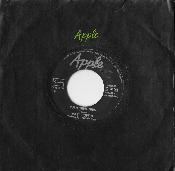 Cover zu Mary Hopkin - Those Were The Days | 1968 | Vinyl, 45 RPM, 7