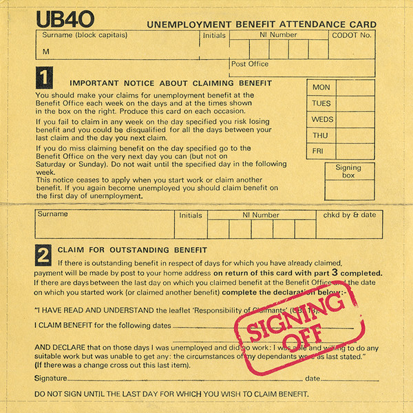 Bild UB40 – Signing Off | 1980 | Vinyl, 12″, 45 RPM, Single | Reggae | Italy Schallplatten Ankauf