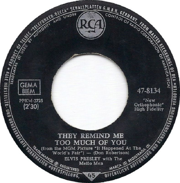 Cover zu Elvis Presley - One Broken Heart For Sale | 1963 | Vinyl, 45 RPM, 7