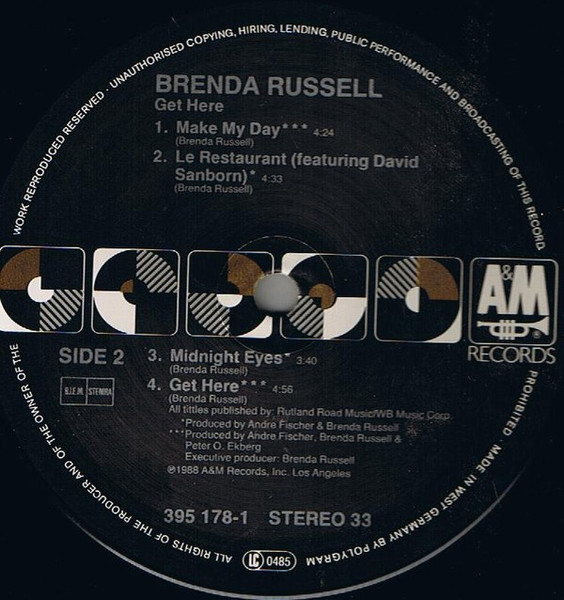 Cover zu Brenda Russell (2) - Get Here | 1988 | Vinyl, LP, Album, Stereo | Funk / Soul | Europe
