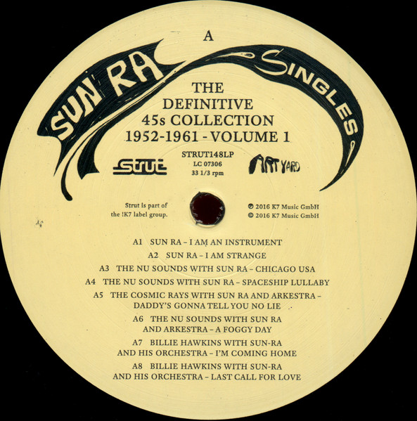 Cover zu Sun Ra - Singles Volume 1 (The Definitive 45s Collection 1952-1961) | 2016 | Vinyl, LP, Compilation | Jazz, Funk / Soul | Europe
