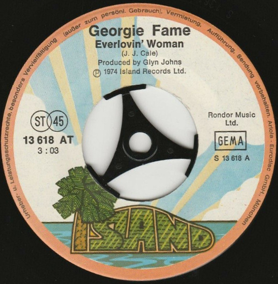 Cover zu Georgie Fame - Everlovin' Woman | 1974 | Vinyl, Stereo, 45 RPM, 7