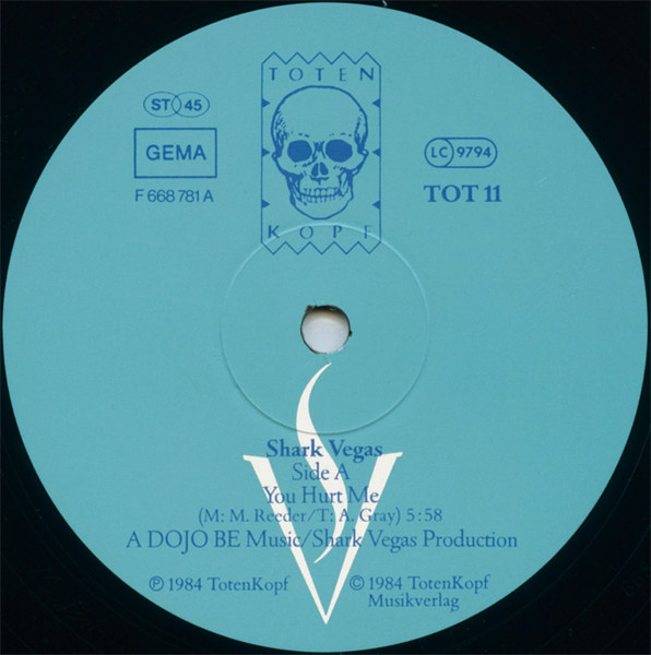 Cover zu Shark Vegas - You Hurt Me | 1984 | Vinyl, Stereo, 12