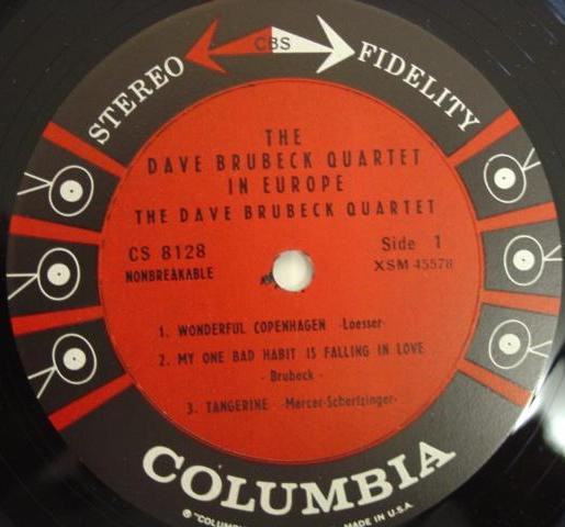 Cover zu The Dave Brubeck Quartet - The Dave Brubeck Quartet In Europe | Vinyl, LP, Album, Stereo, Repress | Jazz | US